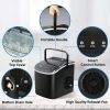 Simple Deluxe Ice Maker Machine for Countertop, 26lbs Ice/24Hrs, 9 Ice Cubes Ready in 6 Mins, Portable Self-Clean Ice Machine with Scoop and Basket