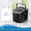Simple Deluxe Ice Maker Machine for Countertop, 26lbs Ice/24Hrs, 9 Ice Cubes Ready in 6 Mins, Portable Self-Clean Ice Machine with Scoop and Basket