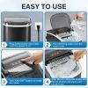 Simple Deluxe Ice Maker Machine for Countertop, 26lbs Ice/24Hrs, 9 Ice Cubes Ready in 6 Mins, Portable Self-Clean Ice Machine with Scoop and Basket