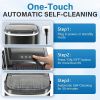 Simple Deluxe Ice Maker Machine for Countertop, 26lbs Ice/24Hrs, 9 Ice Cubes Ready in 6 Mins, Portable Self-Clean Ice Machine with Scoop and Basket