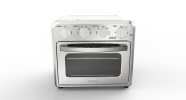 Geek Chef Air Fryer Toaster Oven Combo, 4 Slice Toaster Convection Oven Warm, Broil, Toast, Bake, Oil-Free, Accessories Included, Stainless Steel