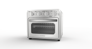Geek Chef Air Fryer Toaster Oven Combo, 4 Slice Toaster Convection Oven Warm, Broil, Toast, Bake, Oil-Free, Accessories Included, Stainless Steel