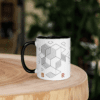 Geometric Brew Ceramic Coffee Mug Design By HadiArts