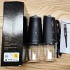 Gravity Electric Salt And Pepper Grinder Set Automatic Shakers Mill Grinder With LED Light, Battery Powered Adjustable Coarseness One Hand Operation