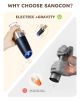 Gravity Electric Salt And Pepper Grinder Set Automatic Shakers Mill Grinder With LED Light, Battery Powered Adjustable Coarseness One Hand Operation